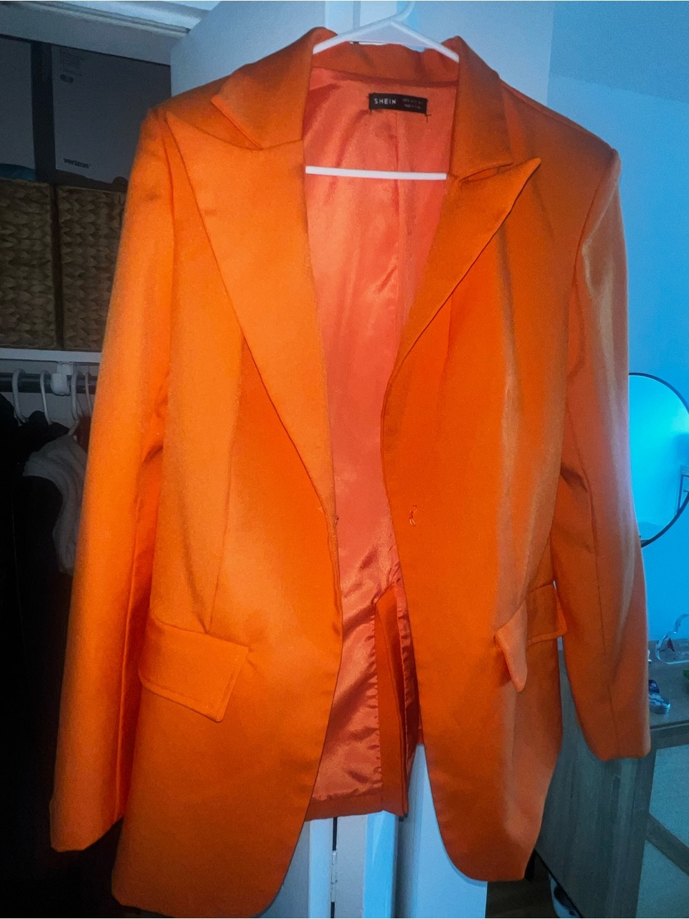 SHEIN Bright Orange Blazer